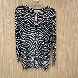 Michael Kors Zebra stripe sweater size XS